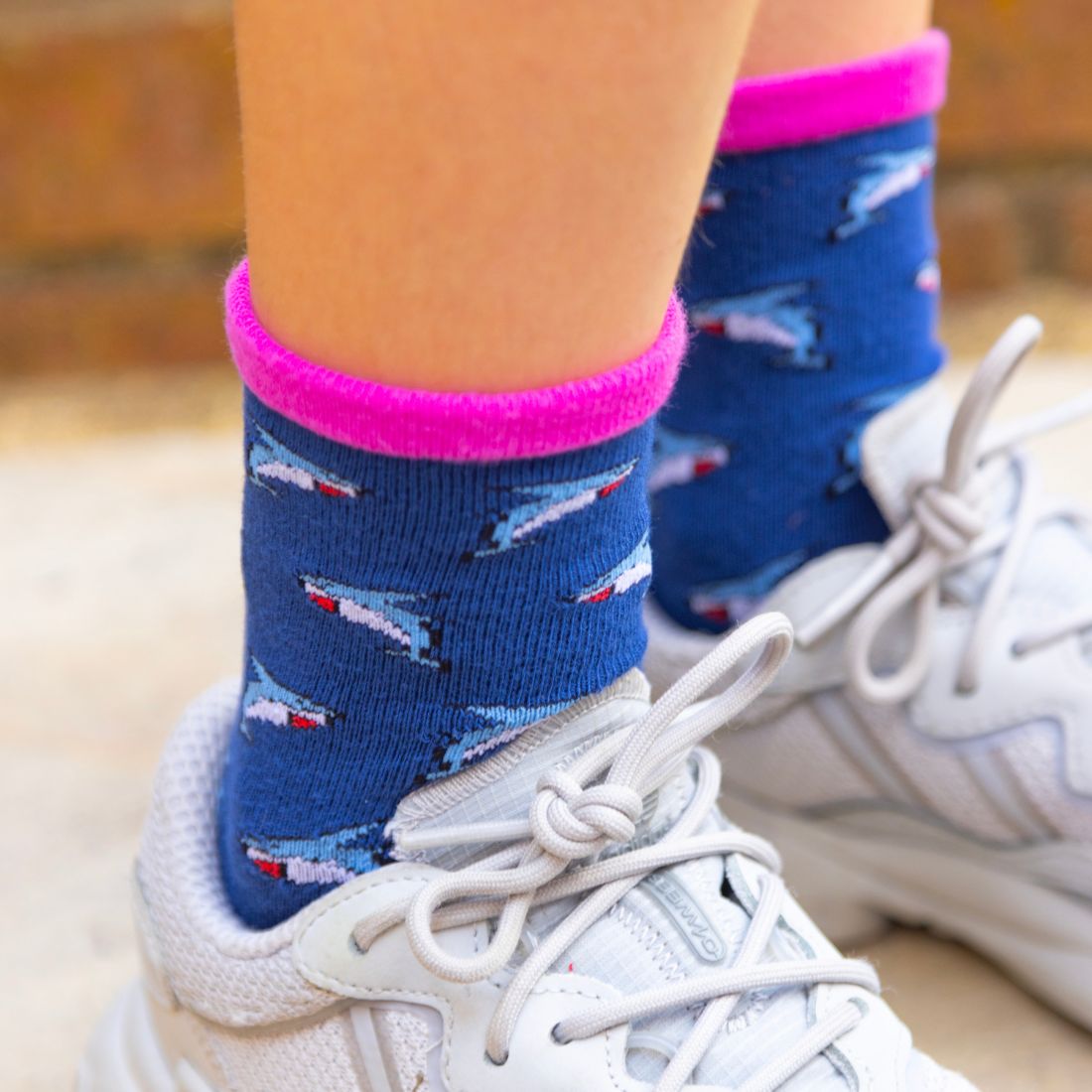 Sharks Matching Bamboo Socks for Adults and Children