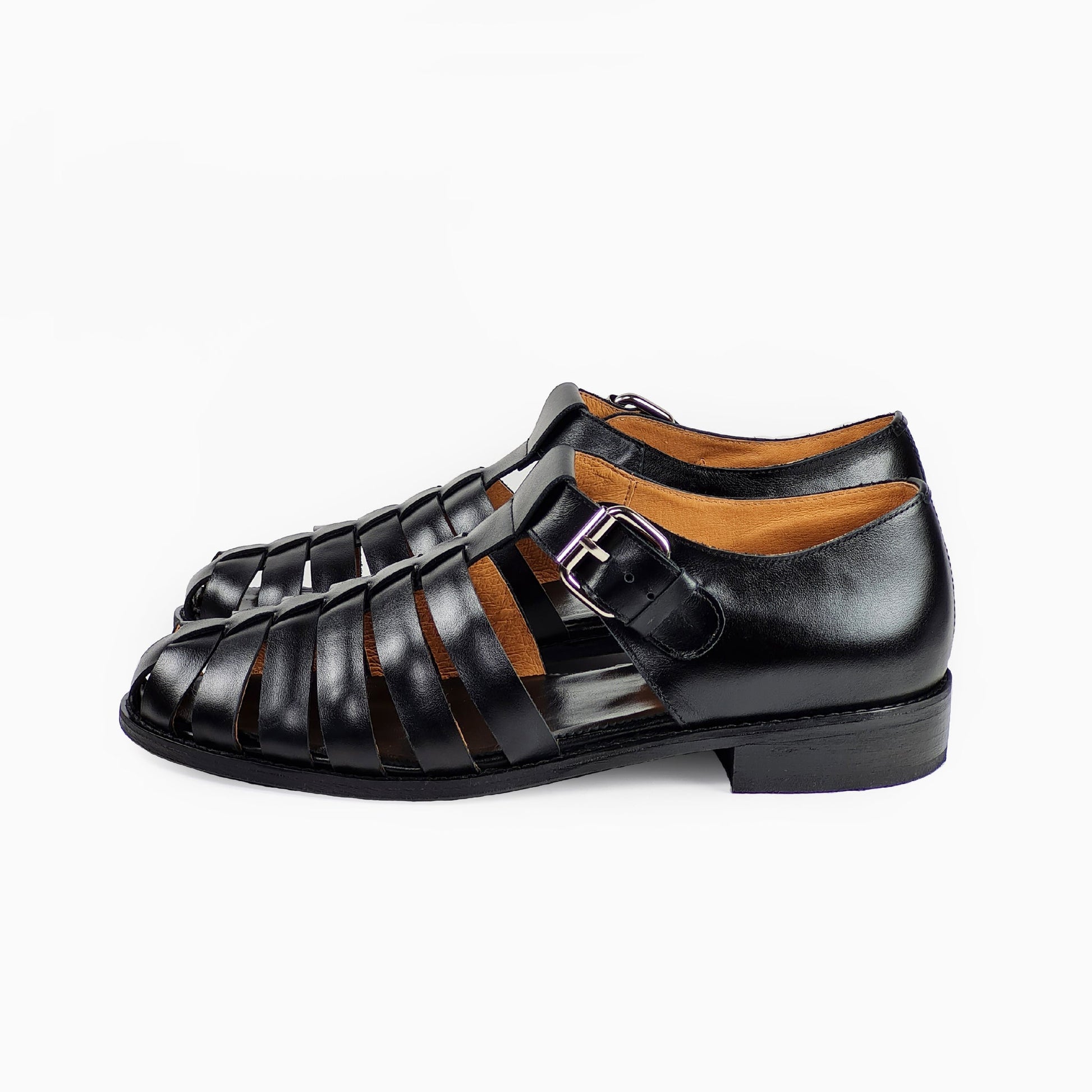 Fishermen-Style Handmade Leather Sandals - Premium Italian Leather & Artisan Craftsmanship from Lithuania by Daz Studio at www.brixbailey.com