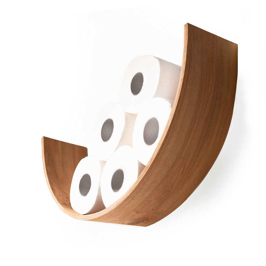 Stylish Baltic Birch Toilet Paper Holder – Sleek & Modern Design by Ewart Woods at www.brixbailey.com