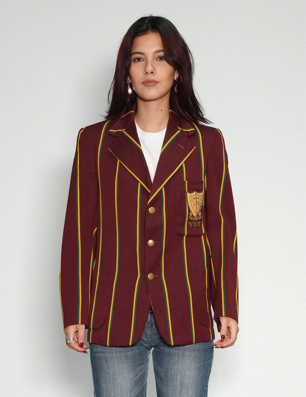 Vintage Rowing Blazer in Burgundy