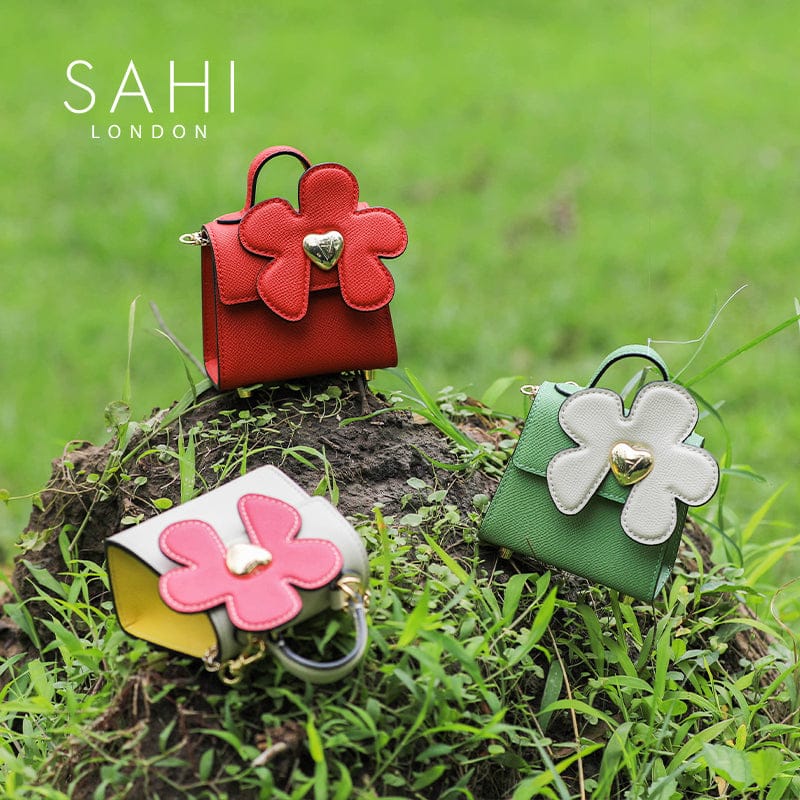 Little Flower Daisy Leather Crossbody Mini Bag