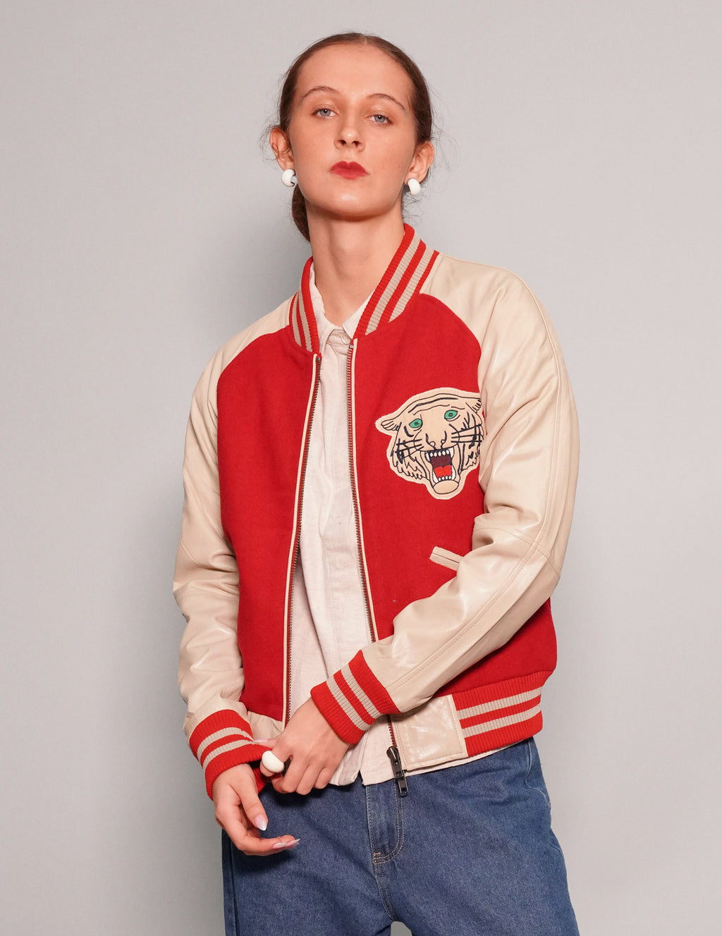 IMMORTAL Varsity Bomber Jacket - Red