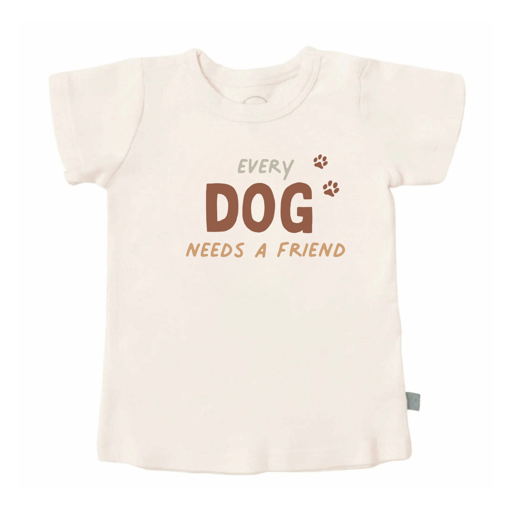 Every Dog Needs a Friend Organic Toddler Tee