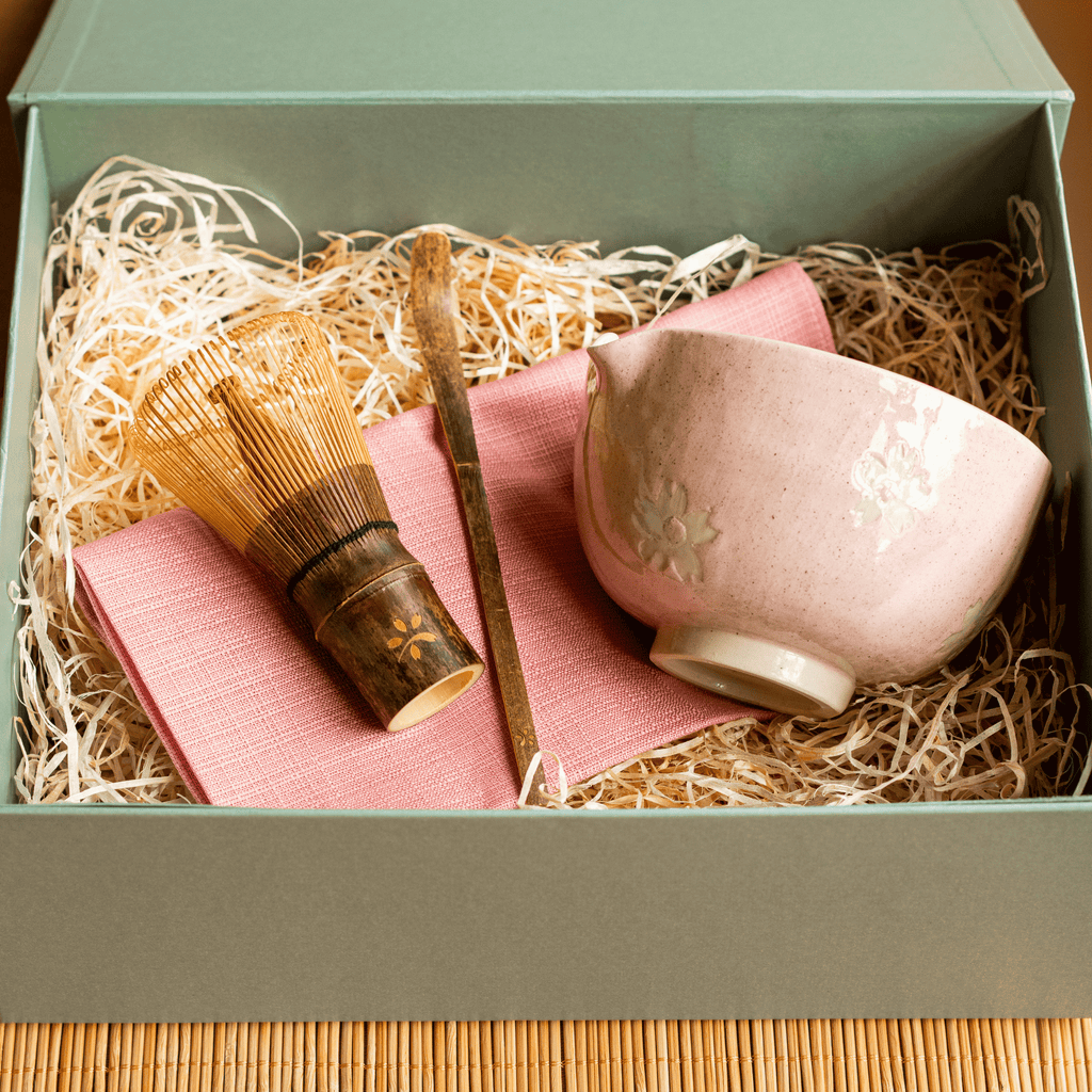 Cherry Blossom Matcha Bowl in Pastel Pink Limited Edition