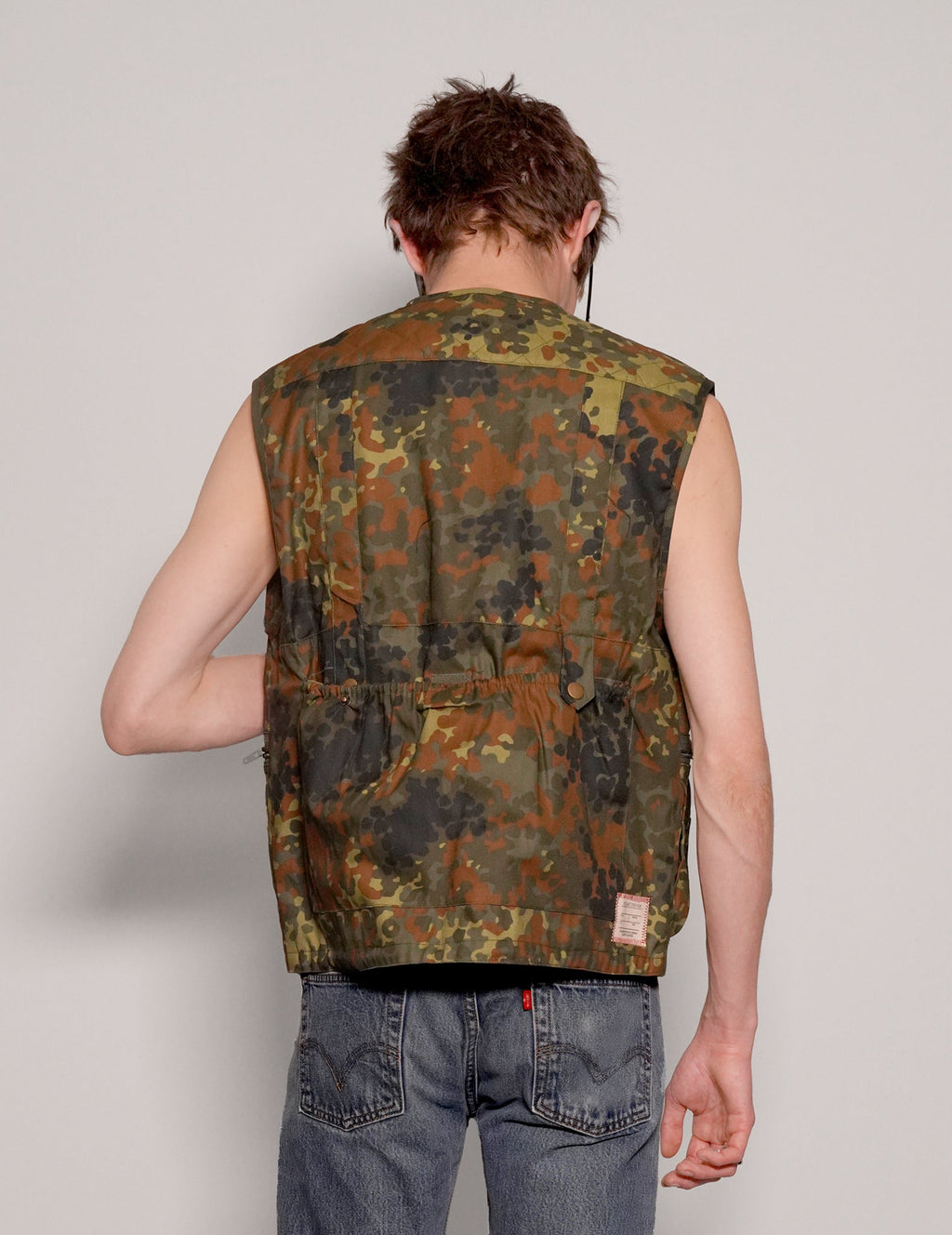 Tactical Gilet Jacket in Flecktarn Camo