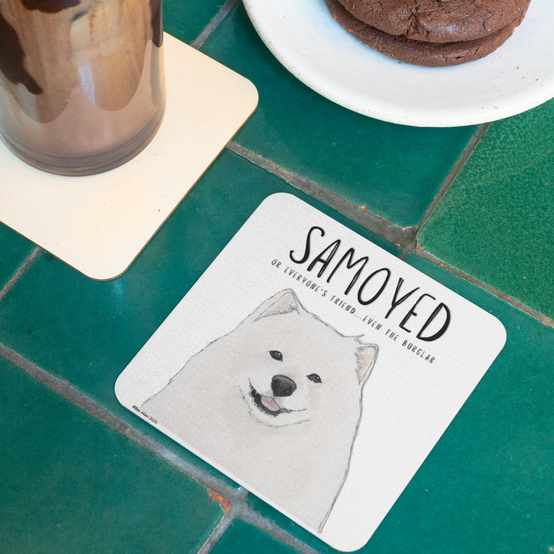 Samoyed Coasters – Smiles, Sass & Zero Security