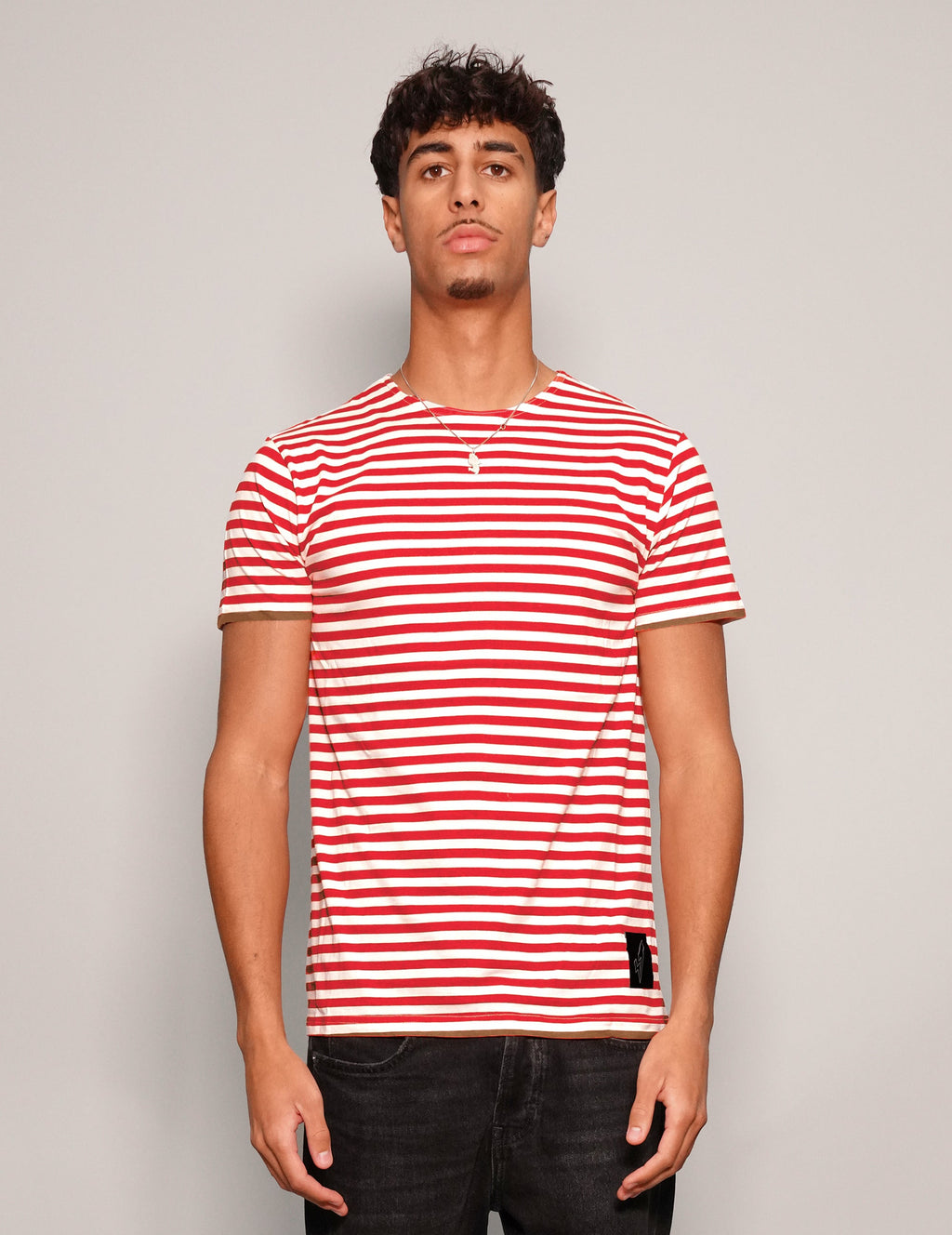 Vintage Naval T-Shirt in Red Stripe