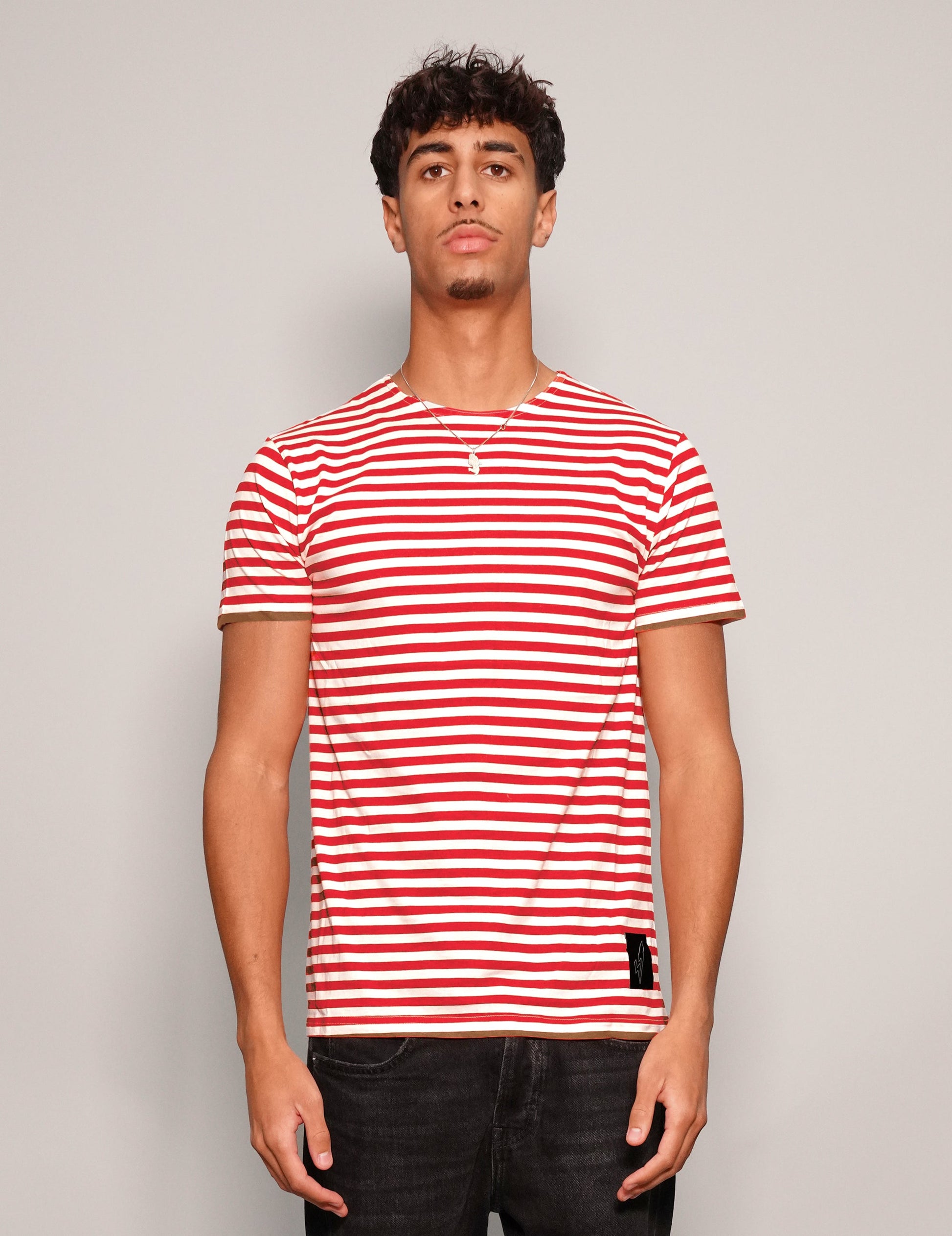 Vintage Naval T-Shirt in Red Stripe
