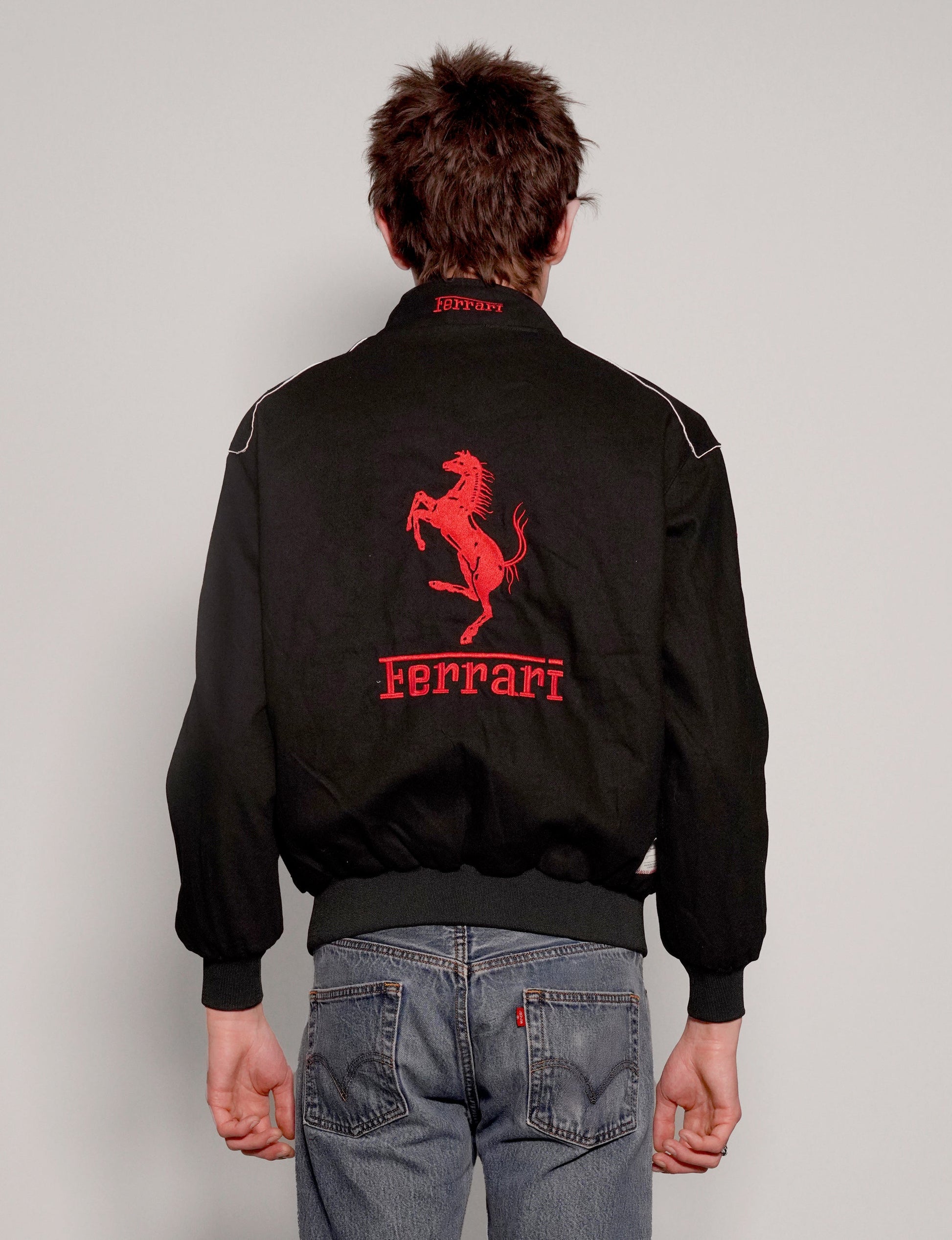 Black Ferrari Racing Jacket