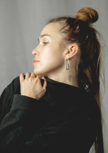 TECTONICS Silver Earrings – Modern Handcrafted Minimalist Design by Maarja Palu at www.brixbailey.com