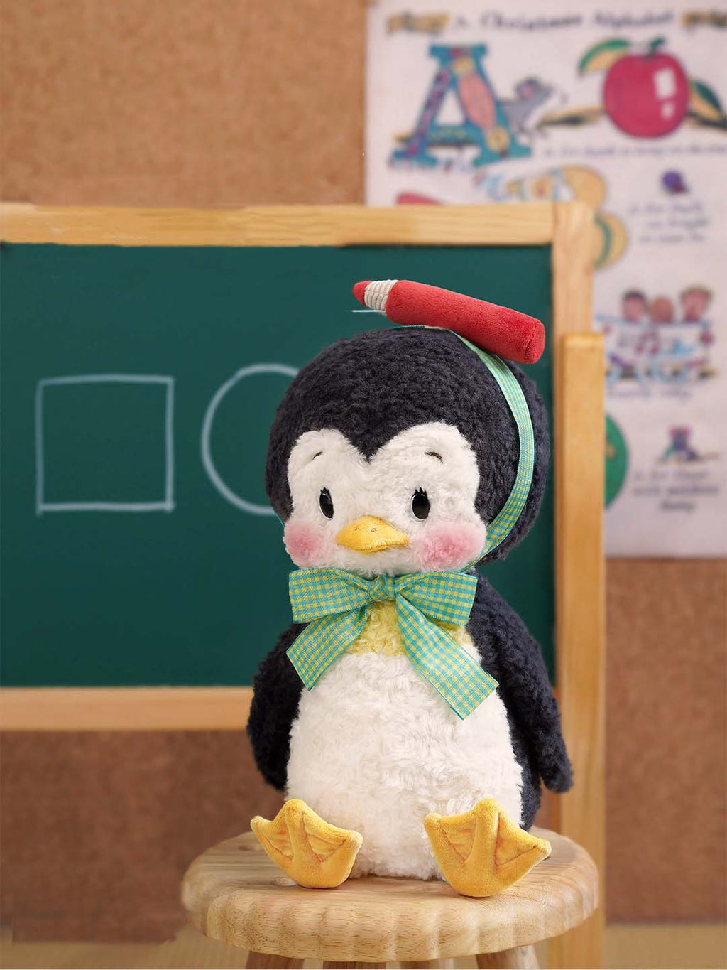 Olly Penguin Plush Toy with Creative Accessories