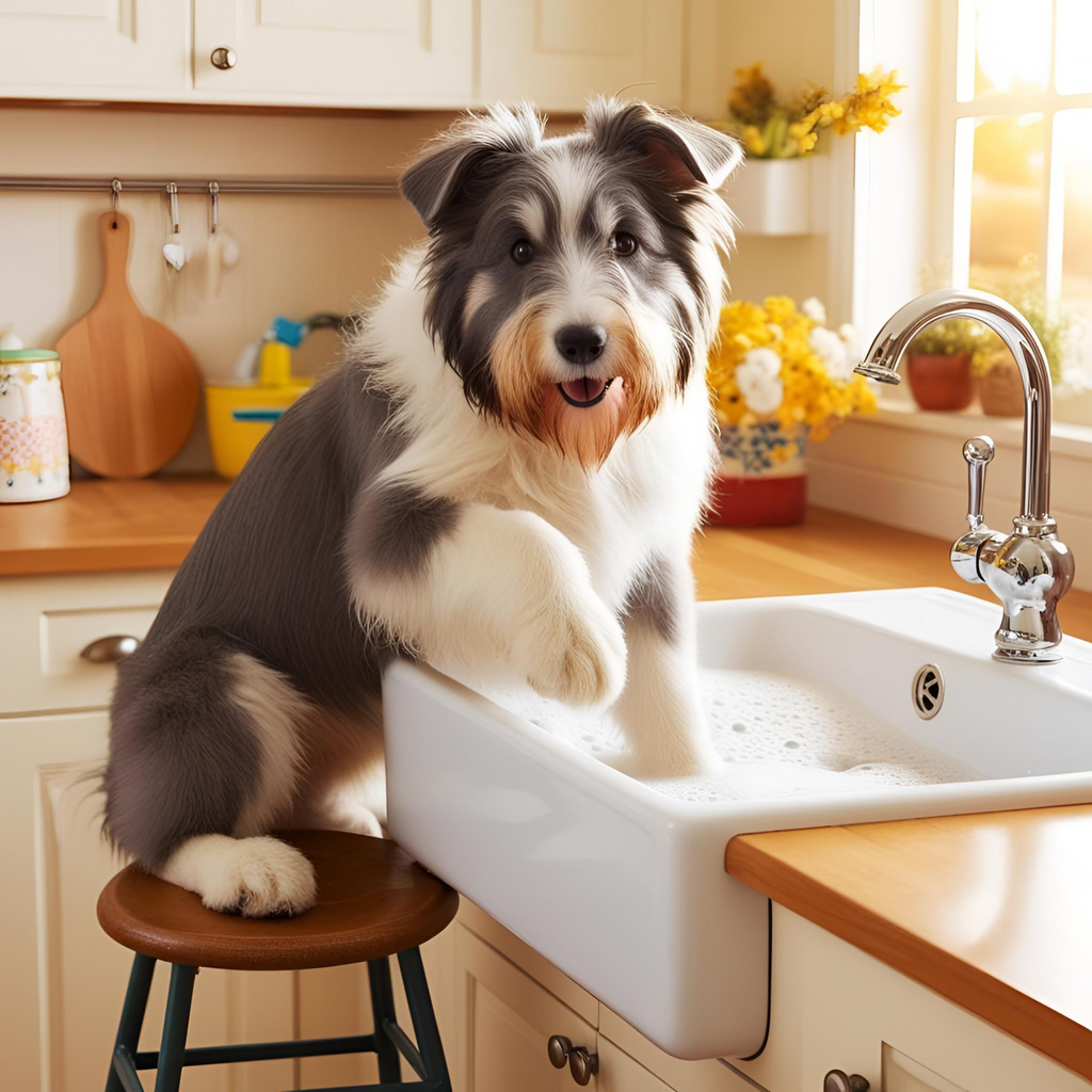 Beardie Chaos Tea Towel – When Hair Meets Hilarity in the Kitchen!