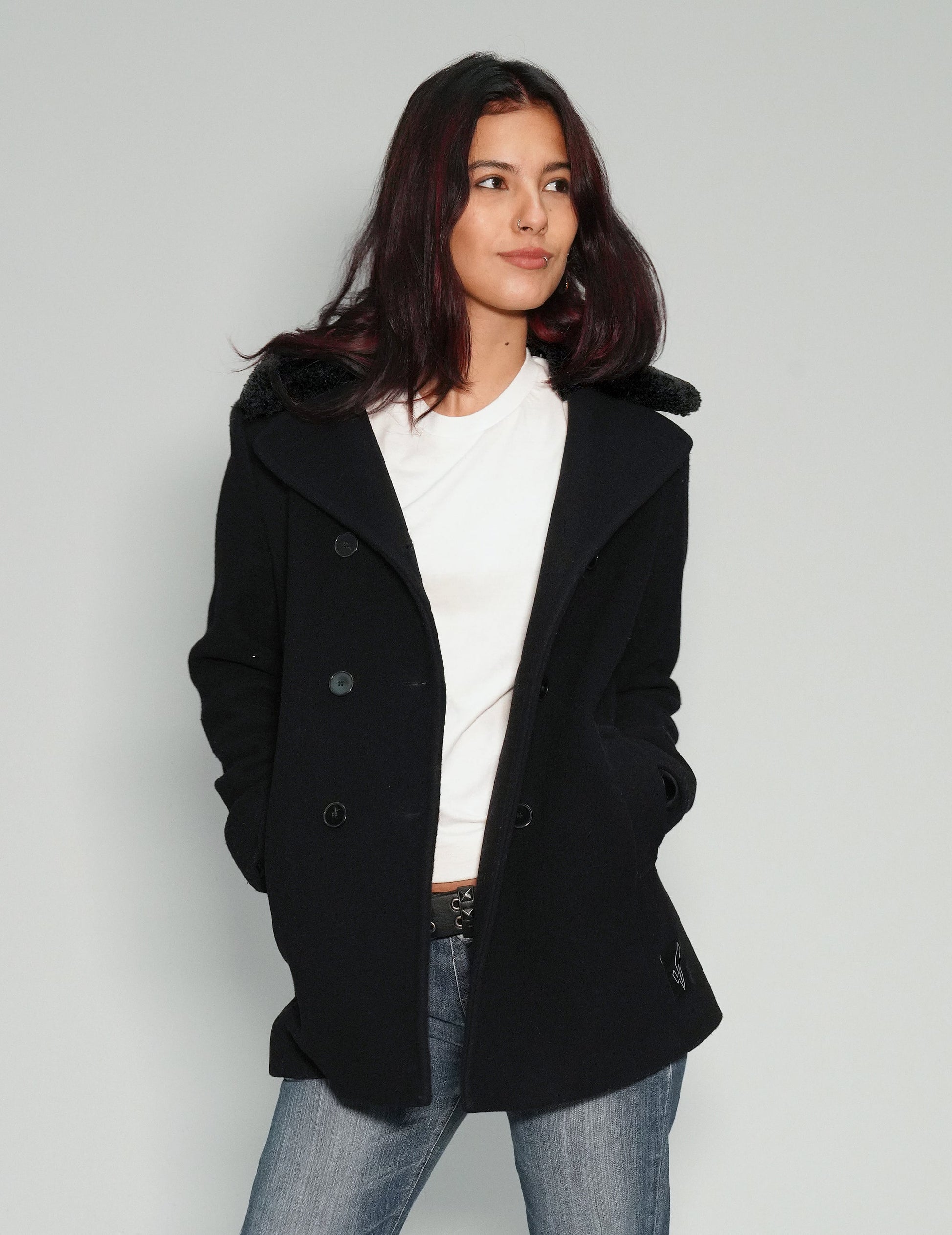 Party Back Blazer Jacket - Gold Sequin - Black