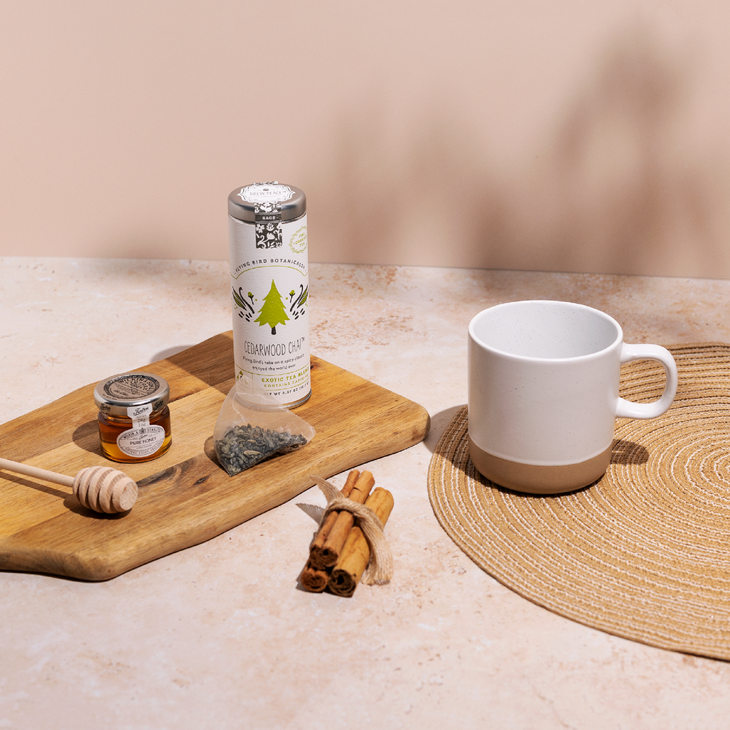 Ceramic Coffee Mug White Speckled Stoneware 355ml