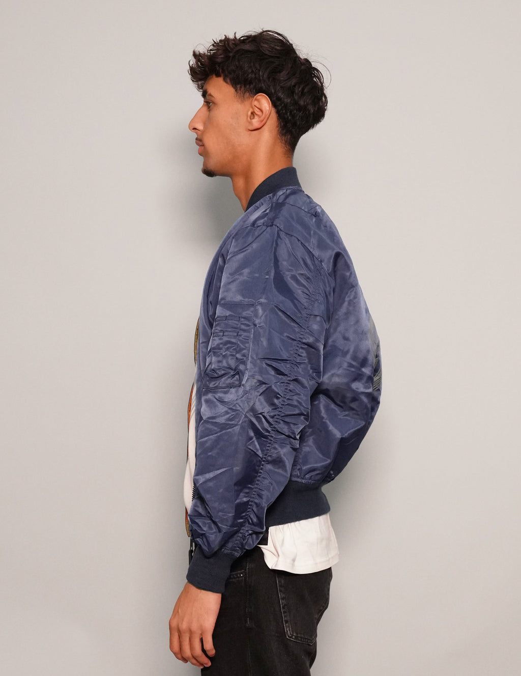 MA-1 Light Weight Bomber Jacket in Blue