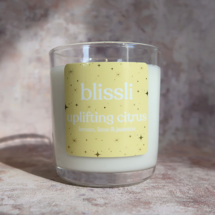 Uplifting Citrus Lemon Lime and Jasmine Soy Candle 220g