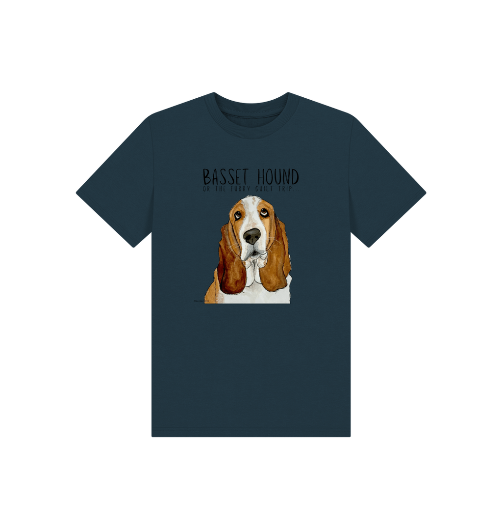 Basset Hound Child’s T-Shirt: Wearable Guilt with a Side of Cuteness!
