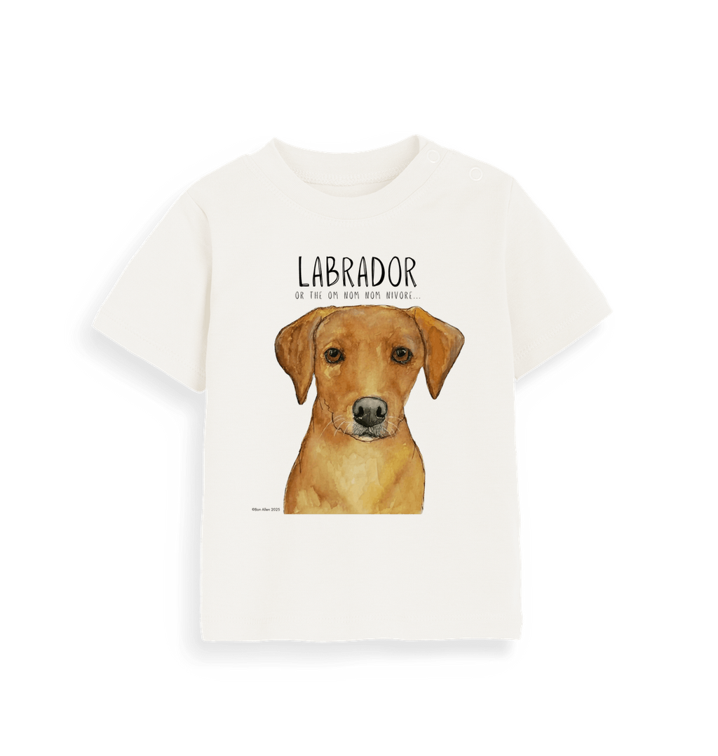 Tiny Tummy, Big Appetite – Baby’s First Fox Red Labrador Tee