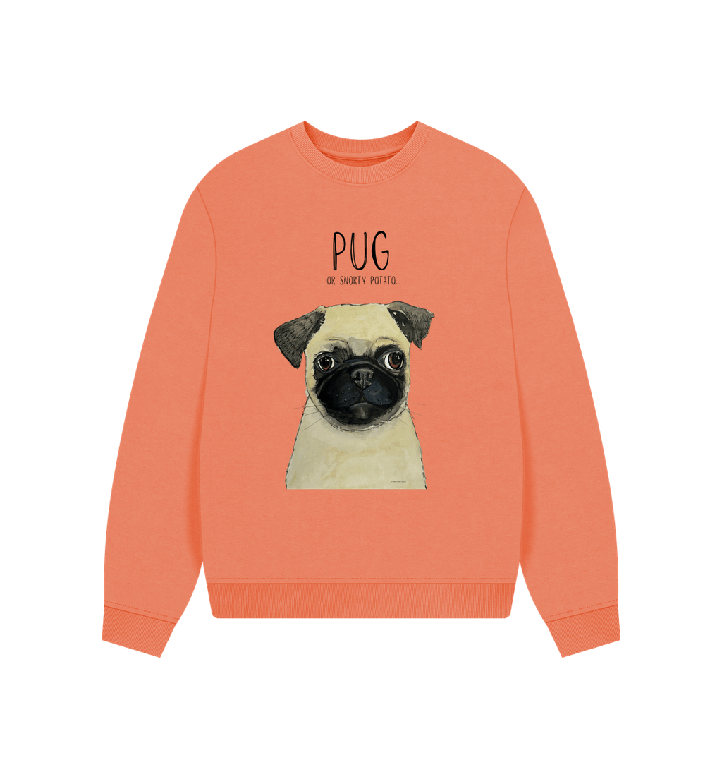 Pug Women's Oversized Sweatshirt