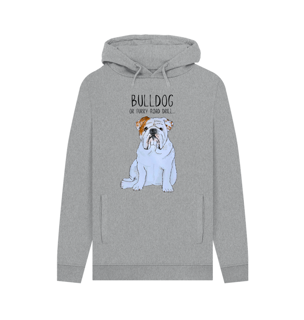 Bulldog Power: Furry Road Drill Men’s Hoodie for Ultimate Cool!