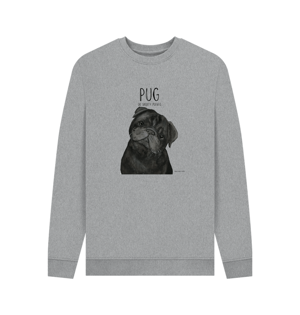 Snorty Potato Men's Crewneck – Cozy, Just Like Your Pug!