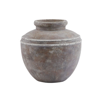Distressed brown ceramic Siena Water Pot with organic textures, urn-shaped for floral arrangements or decor   

âœ” Keywords: ceramic, Siena Water Pot, distressed brown, urn-shaped, floral arrangements  
âœ” Clear description: Material, color, shape, and purpose  
âœ” Optimized for both SEO and screen readers by Sostter at brixbailey.com