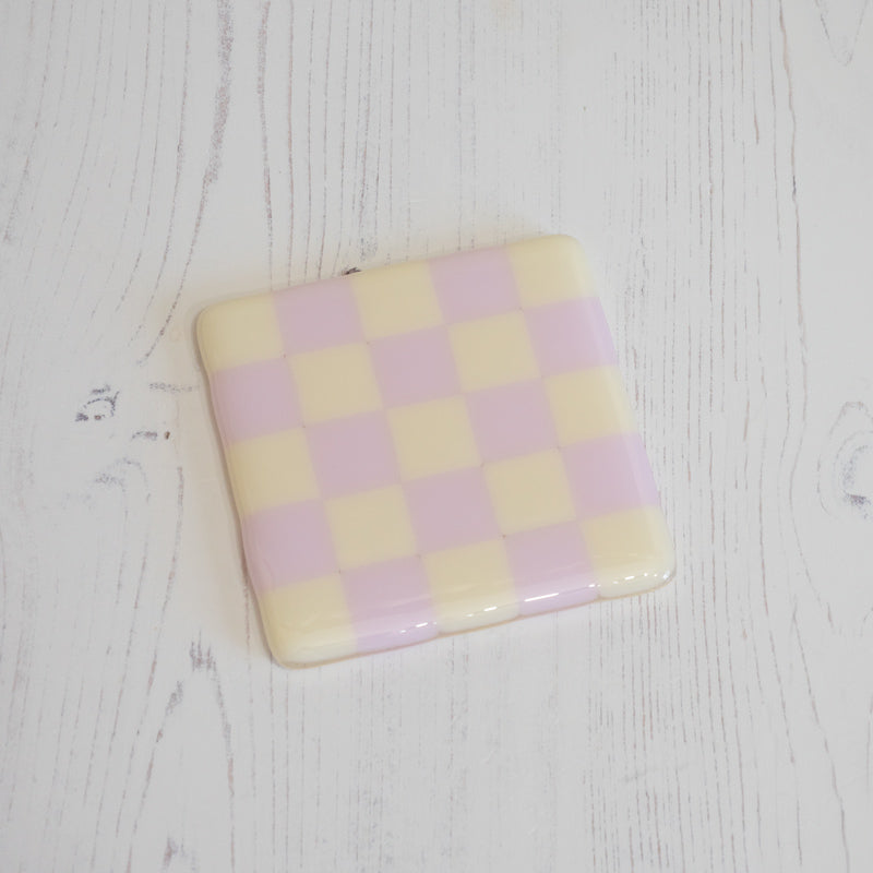 10cm Chequered Dual Coloured Coaster - Bullseye Collection