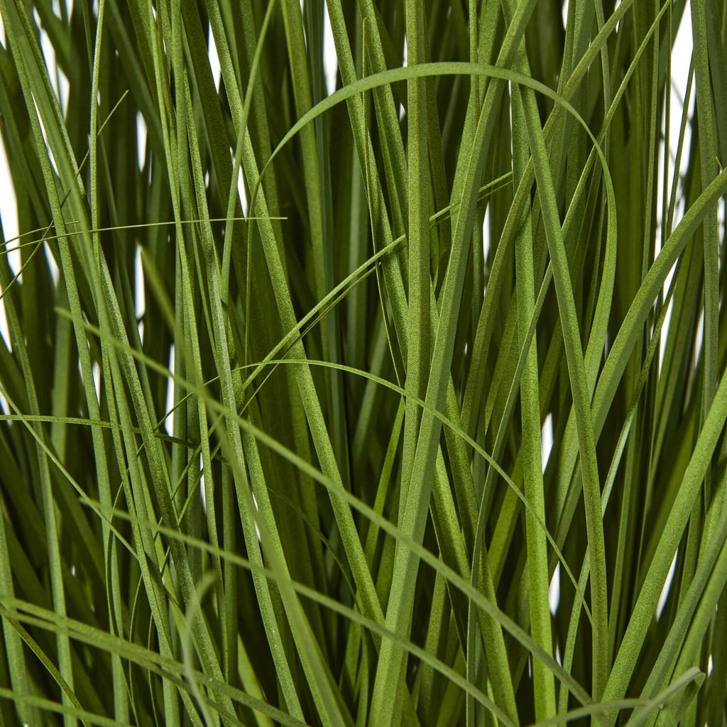 Lifelike faux white allium plant in black pot, 120cm tall with green stems, perfect for modern home decor by Sostter at brixbailey.com