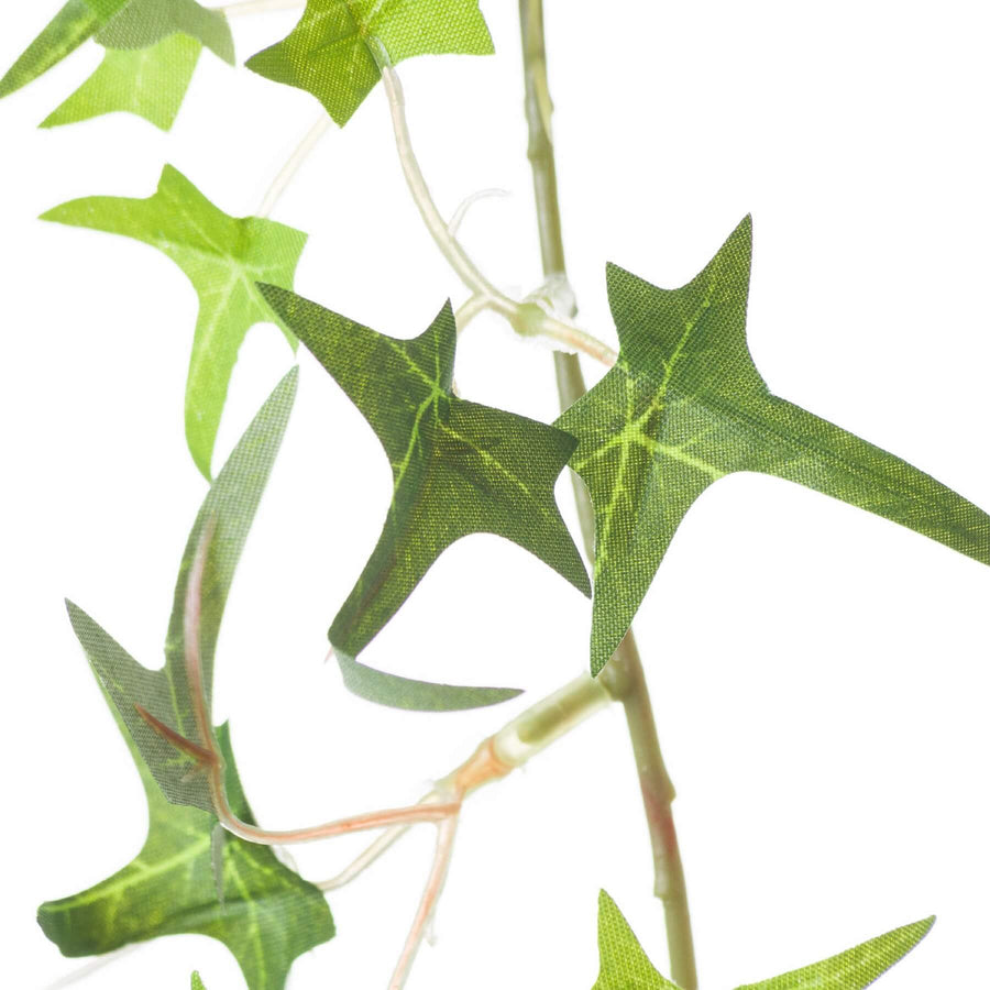 Lifelike artificial ivy garland with realistic green leaves, perfect for shelves or mantels, 170 cm long, fade-resistant plastic. by Sostter at brixbailey.com