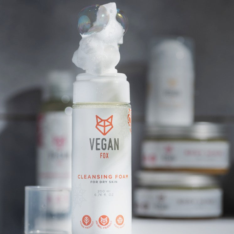 Vegan Fox Cleansing Foam – Nourish & Hydrate Dry Skin by Vegan Fox at www.brixbailey.com