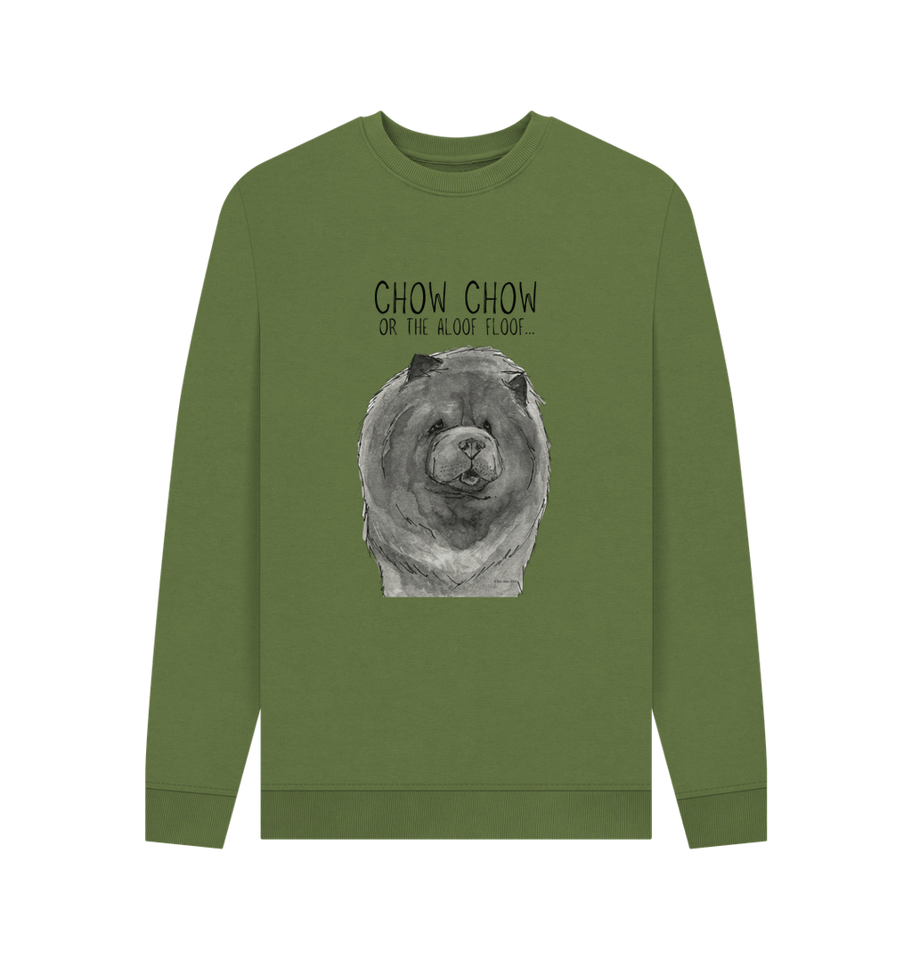 Blue Chow Chow Men's Crewneck Sweatshirt – Featuring The Aloof Floof!