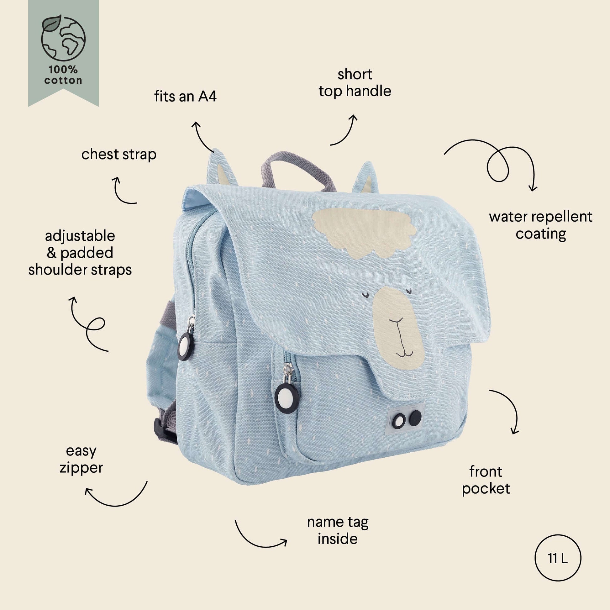 Cute Backpack for Kids – Secure & Spacious for Adventures by Trixie Baby at brixbailey.com