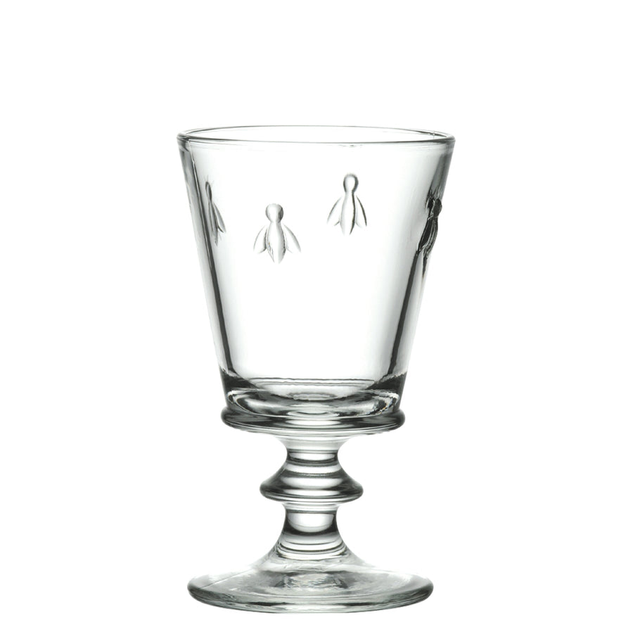 Abeille Bee Wine Glasses – Elegant French Pressed Glass Set by La Rochère at www.brixbailey.com