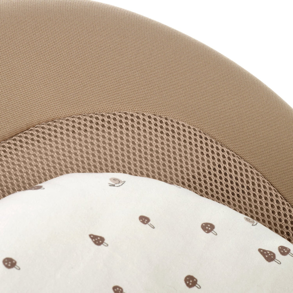 Wooden Hammock Natural Birch Rocker with Padded Insert Sesame
