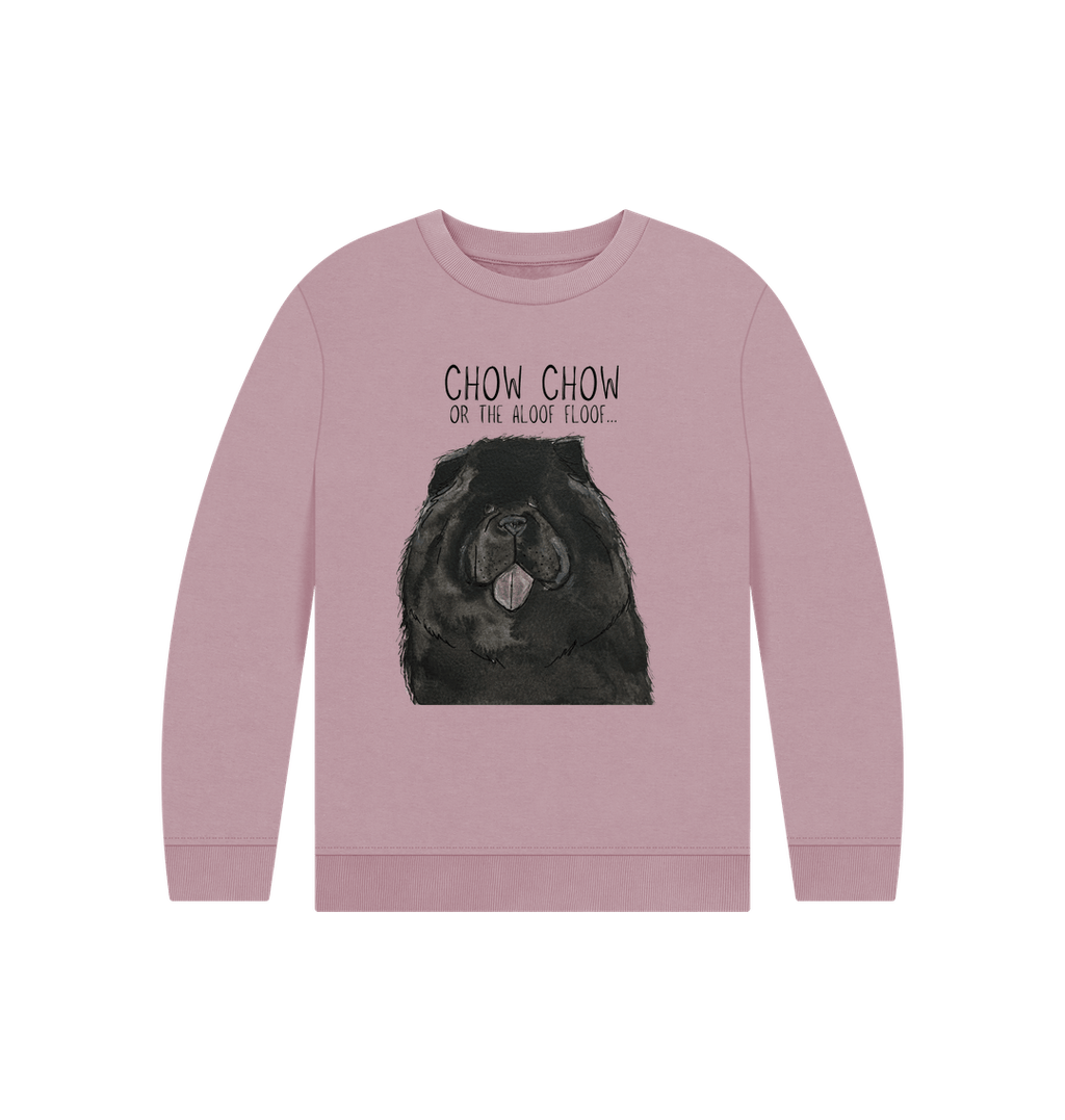 Cozy Black Chow Chow Child's Sweatshirt – Adorable Dog-Themed Kids' Clothing