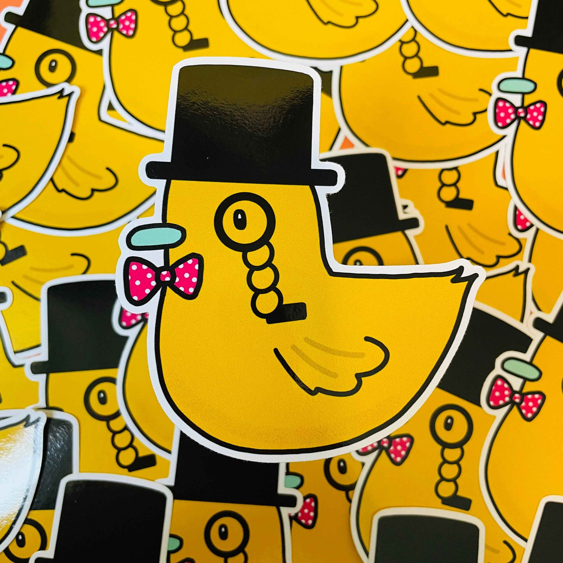 Sir Quackington the First Duck Vinyl Sticker