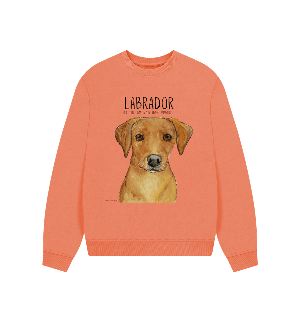 Will Sit for Snacks: The Fox Red Labrador Oversized Sweatshirt