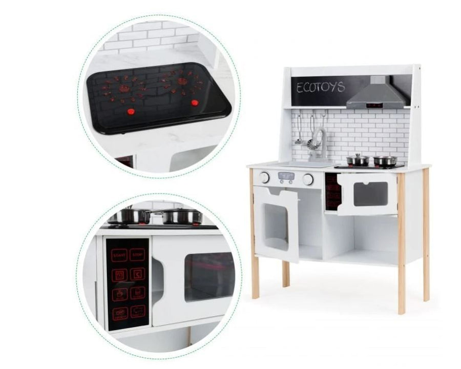 Unleash Creativity with the Ecotoys Wooden Play Kitchen - Perfect for Young Chefs by ECOTOYS at www.brixbailey.com