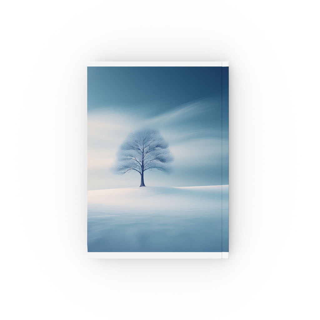 Serene Snowfall A5 Hardcover Journal – Tranquil Winter Design for Thoughtful Writing