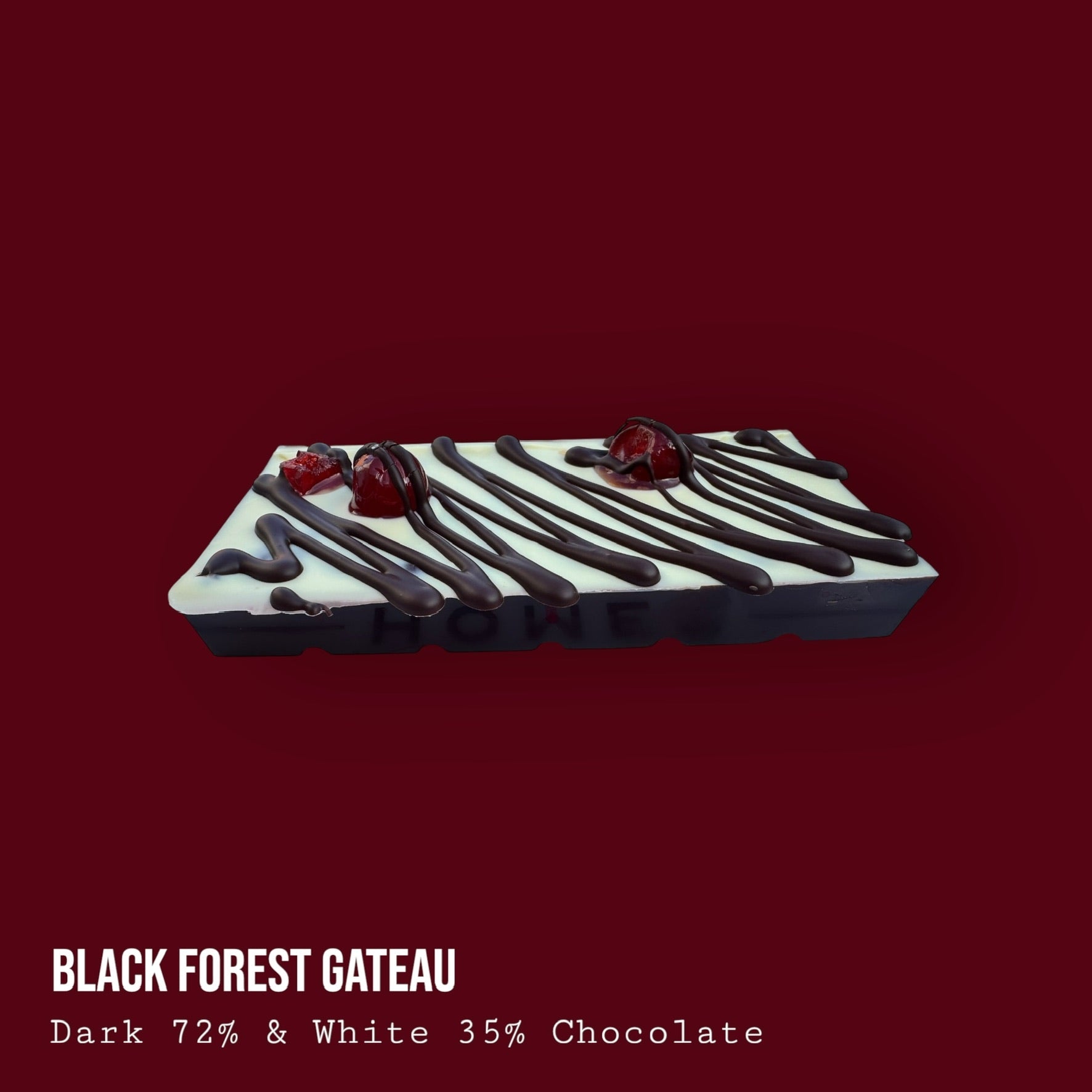 Black Forest Gateau Dark and White Chocolate Dessert Bar 250g