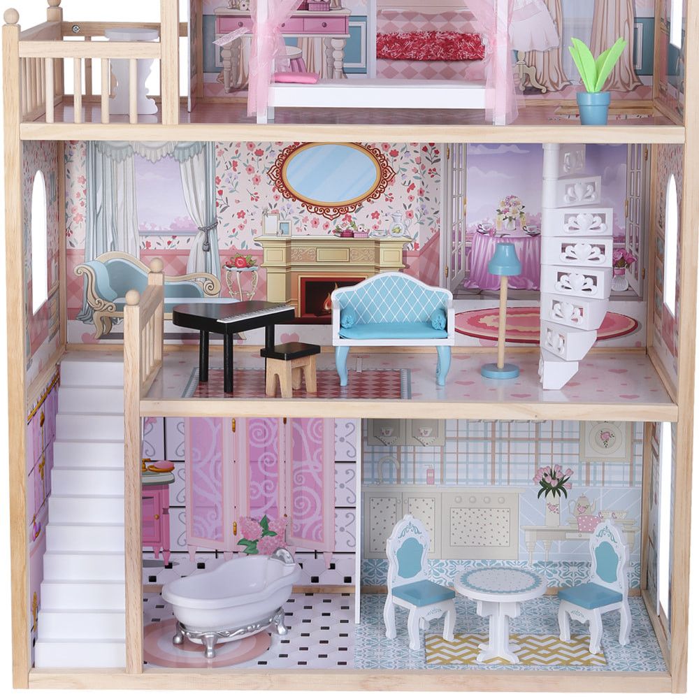 Gerardo's Wooden Three-Story Dollhouse – Creative & Safe Play by Gerardo's Toys at www.brixbailey.com
