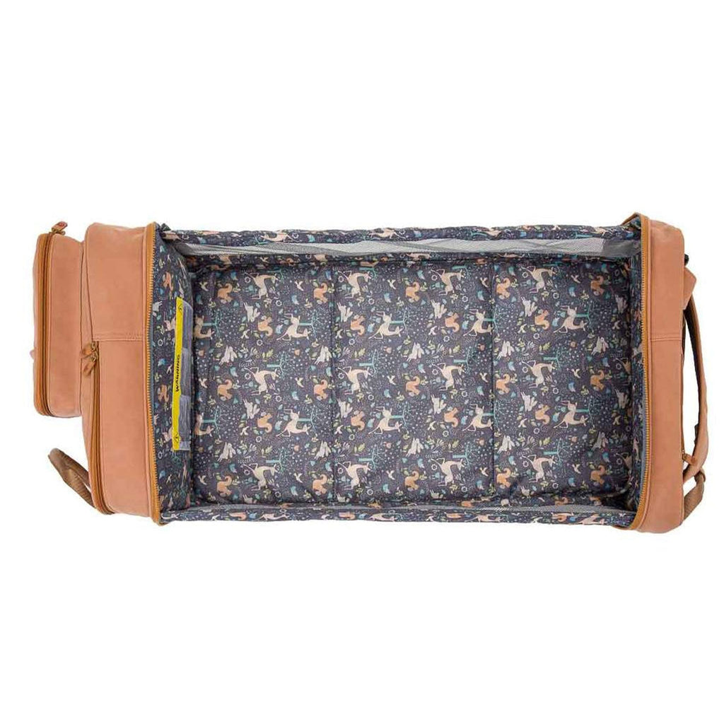Bizzi Growin 2-in-1 Travel Bag & Baby Crib Vegan Leather - RucPOD ®