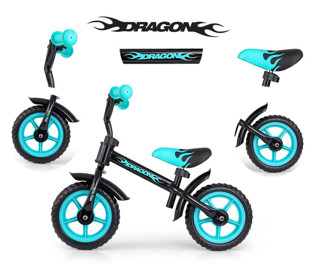 Introduce Your Little One to the Joy of Cycling with the Milly Mally Dragon Balance Bike by Milly Mally at www.brixbailey.com