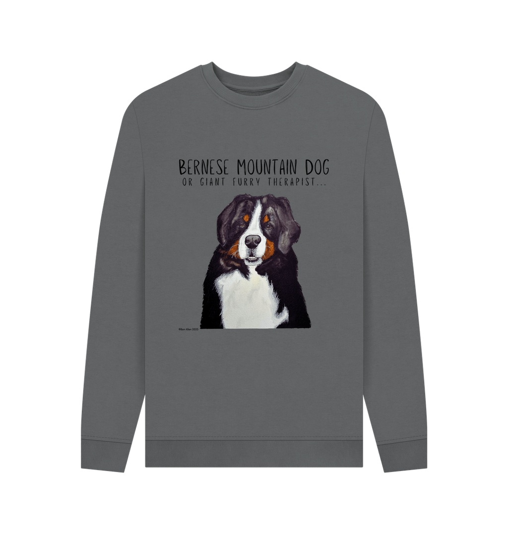 Get Cozy with Your Giant Furry Therapist – Bernese Mountain Dog Sweatshirt!
