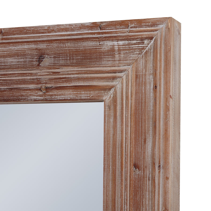The Newby Washed Wood Large Mirror - Rustic Charm & Timeless Elegance for Any Space by Hill Interiors at www.brixbailey.com