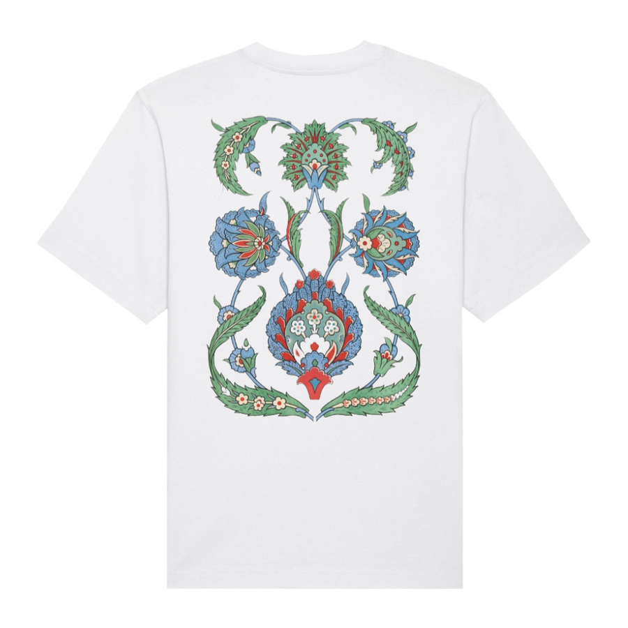 Organic Cotton Arabic Art T-shirt – Ethical & Eco-Friendly by Hopera at www.brixbailey.com