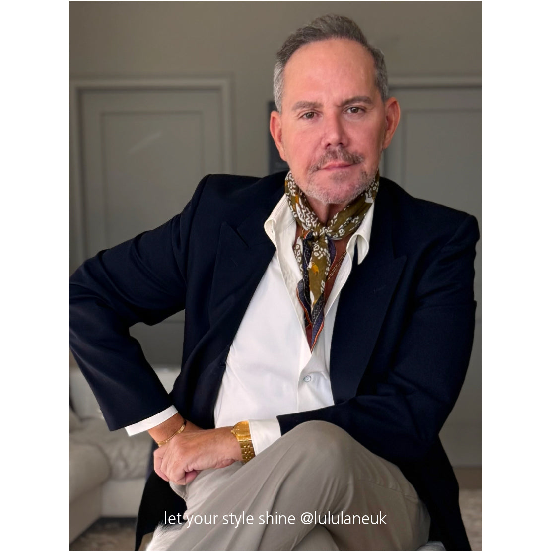 Amazon Toucan Organic Cotton-Silk Scarf - 65cm Hand-Rolled Unisex Square Bandana