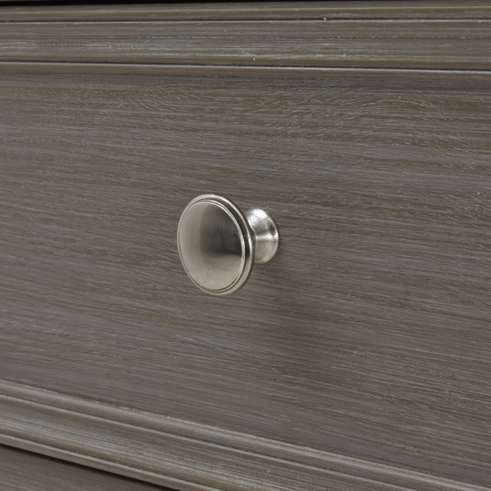 Serene Collection grey solid wood dresser with minimalist design and two-over-two drawers for bedroom storage by Sostter at brixbailey.com