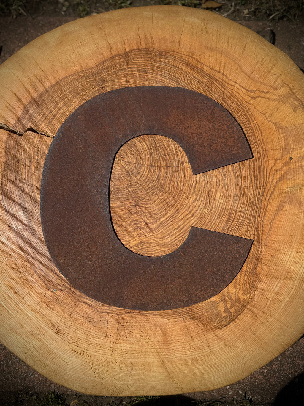 5" Fat Font Rusty Metal Letters A-Z 0-9