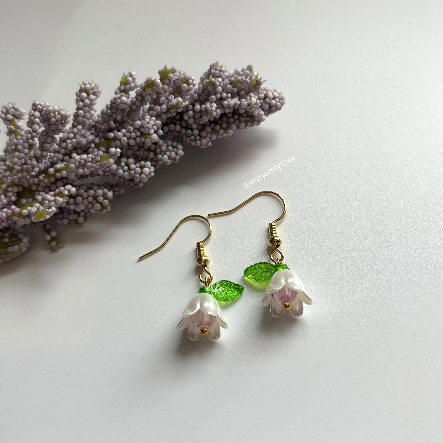 Cool gold plated handmade dangle colourful flower earrings